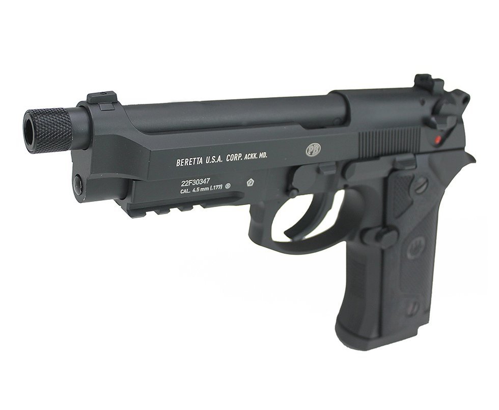 Artefato de Pressão Co2 Beretta M9A3 Black Blowback 4.5mm Steel BB