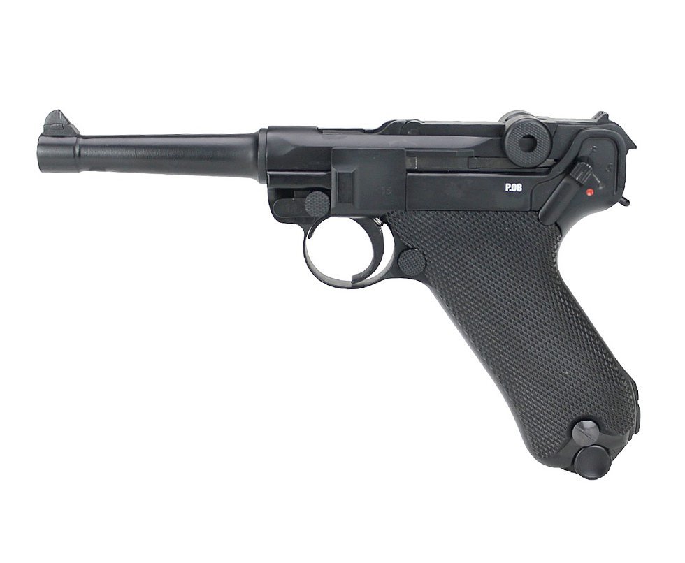 Pistola de Pressão CO2 Luger P08 WWII Blowback 4.5mm Legends/Umarex kwc