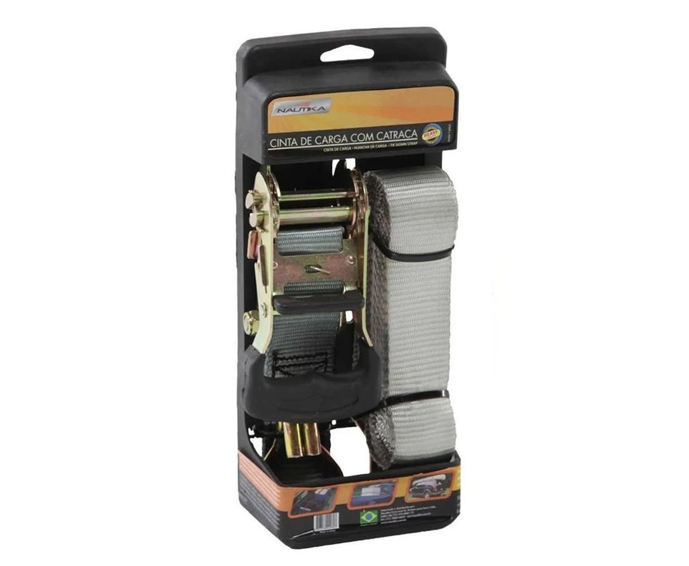 Cinta Com Catraca Fixação De Carga 1500 Kg 3,6m - Nautika