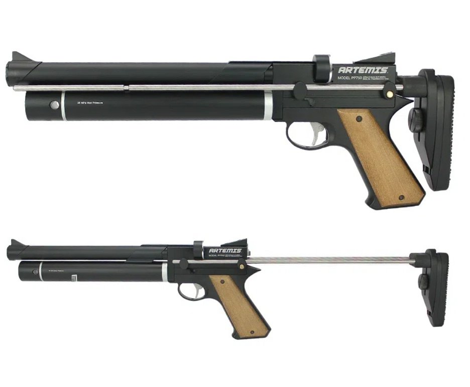 Pistola de Pressão PCP Artemis PP750 5.5 FXR + Bomba