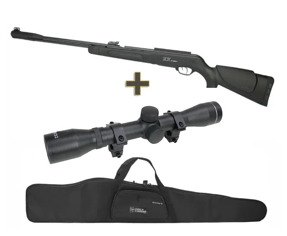 Carabina De Pressão Gamo Cfx Igt Gás Ram 5.5mm + Luneta 4x32 + Capa