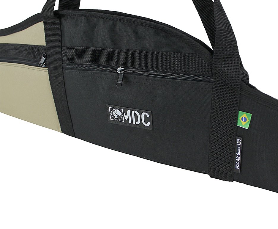 Capa Para Carabina MDC Dron Premium 130cm (Preto e Tan)
