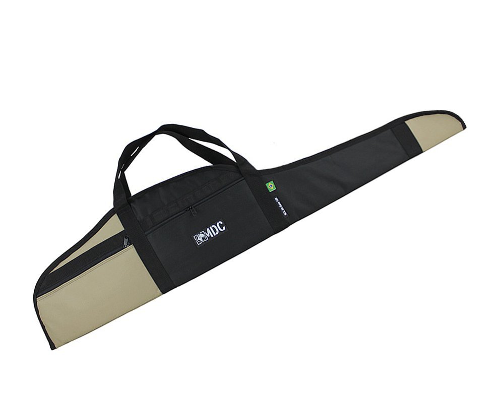 Capa Para Carabina Dron Premium 130cm (Preto e Bege)