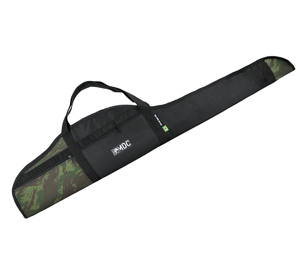 Capa Para Carabina MDC Dron Premium 120cm (Preto com Camuflada)