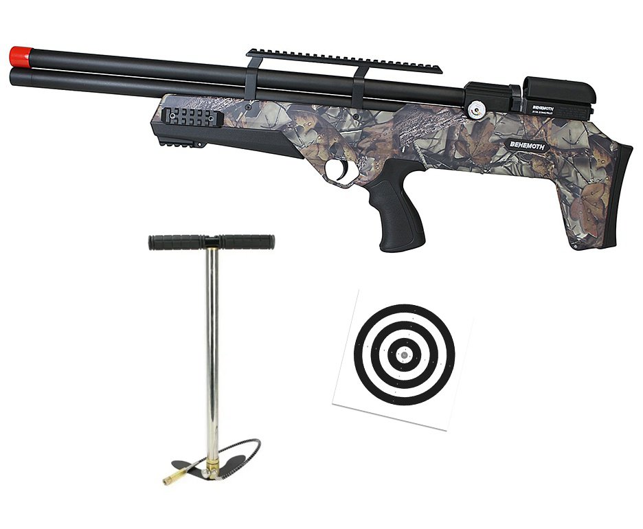 Carabina de Pressão PCP Nova Vista Bullpup Behemoth PS-R2-S 5.5mm CAMU com reguladora + Bomba PCP