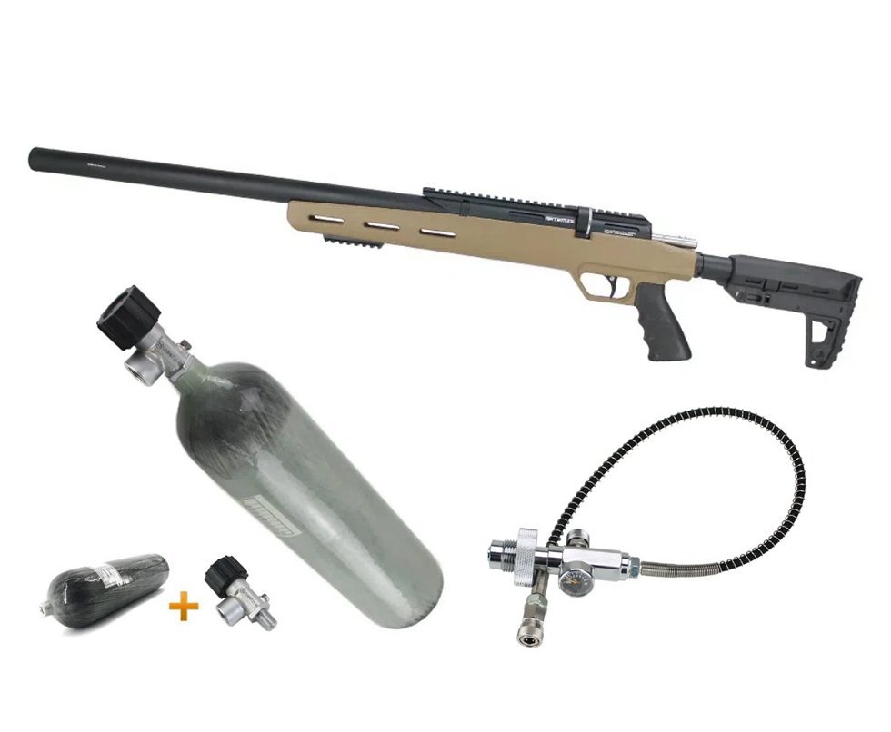 Carabina de Pressão PCP Artemis M30C Upper 5,5mm + Scuba + Estação de recarga