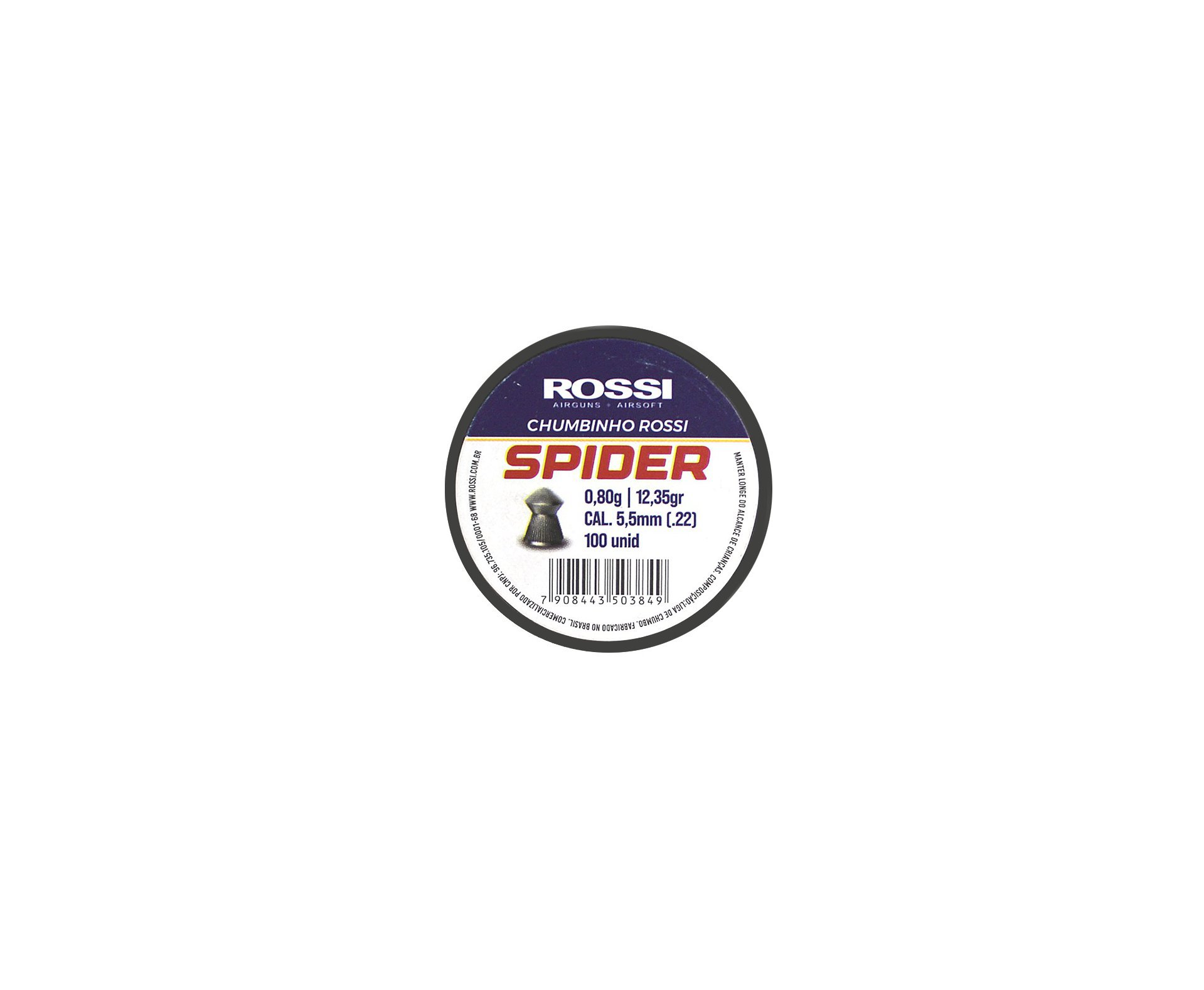 Chumbinho Rossi Premium Spider 5,5mm (100un)