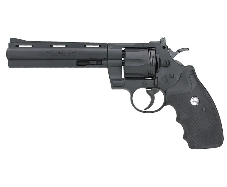 Revolver de Pressão CO2 Colt Python 357 Cano 6" 4.5mm BB/ Chumbinho - Umarex + Co2 + Chumbinho + Alvos