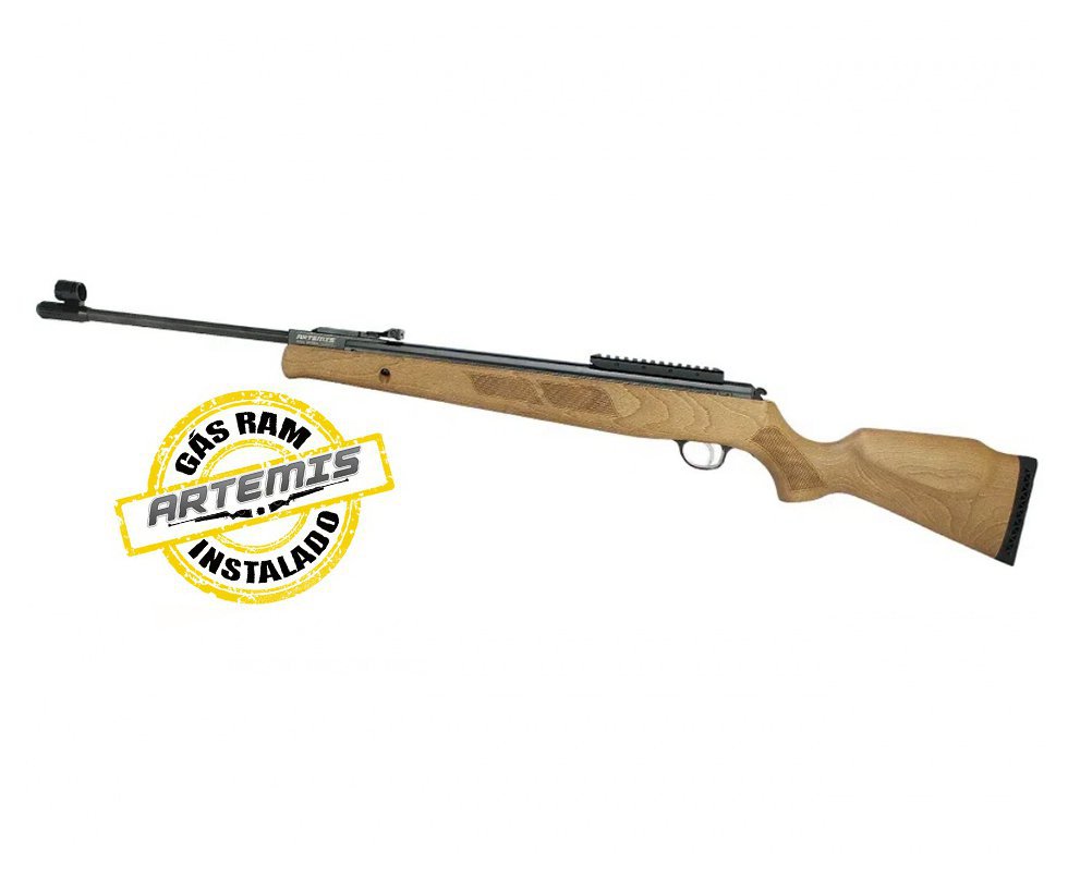 Carabina de Pressão Artemis GR1600W Falcon Gás Ram 6.35 Com Supressor - FXR Armas