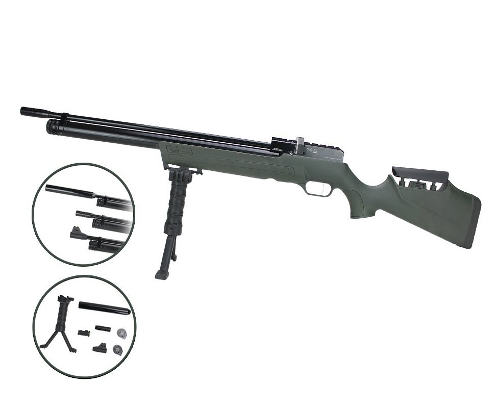 Carabina de Pressão PCP ESP 1550H 5.5mm Green EKOL Voltran