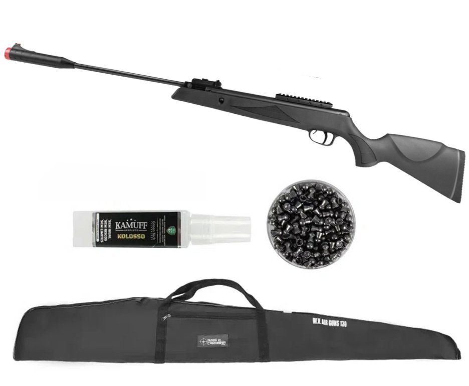 Carabina De Pressão Rossi Viper Gas Ram 80kg 6.35mm Artemis + Capa + Chumbinho + Kamuff