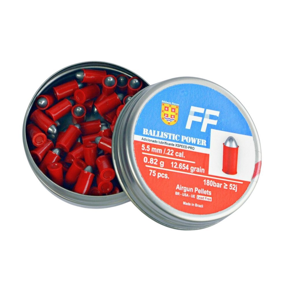 Chumbinho Premium Alta Penetração Balistic Power Prometheus 5,5 .22 75un - FF Fire Feldman