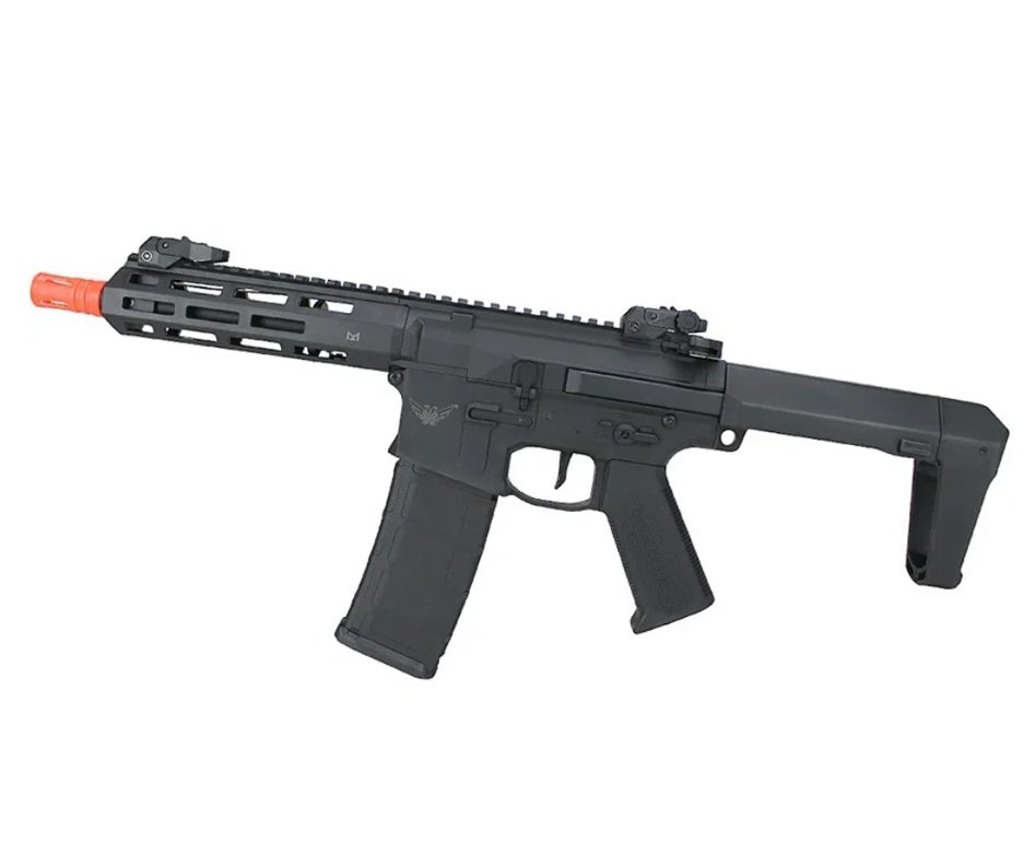 Rifle de Airsoft AEG M4 M904G PDW Bradok Gatilho Eletrônico - D.E Armory + BBs + Oleo de silicone
