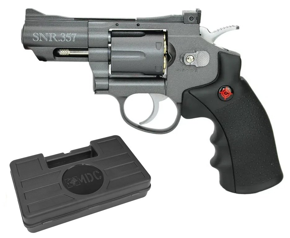 Revolver Co2 Full Metal 2" Cano Snr357 Cal 4,5mm Crosman + Case