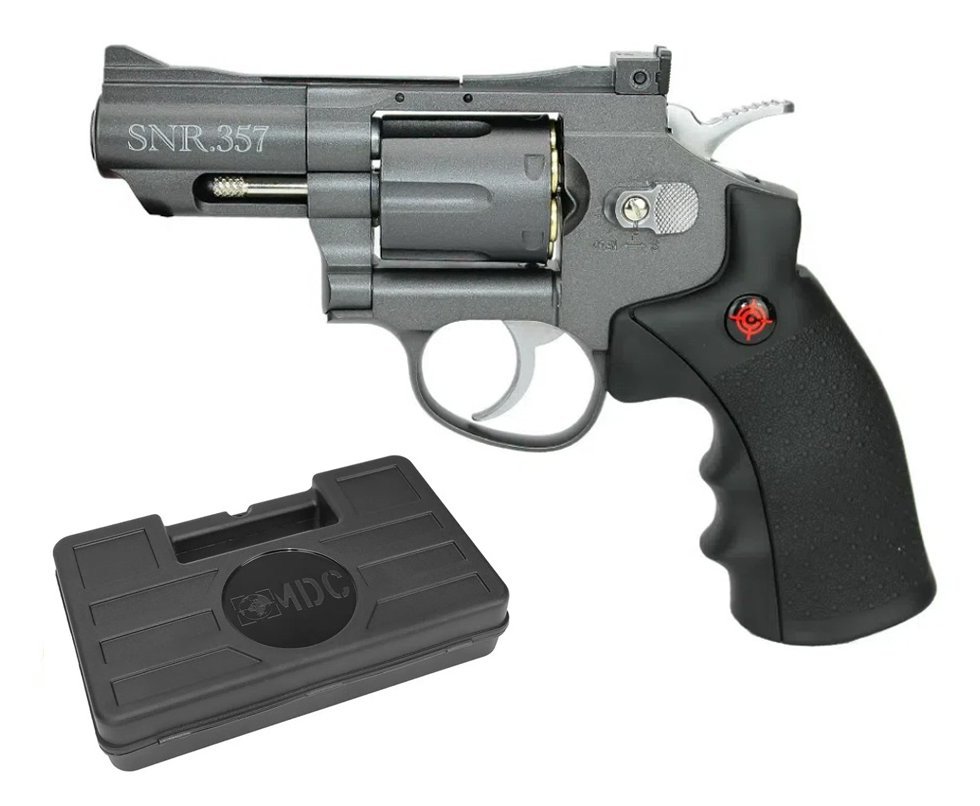 Revolver Co2 Full Metal 2" Cano Snr357 Cal 4,5mm Crosman + Case
