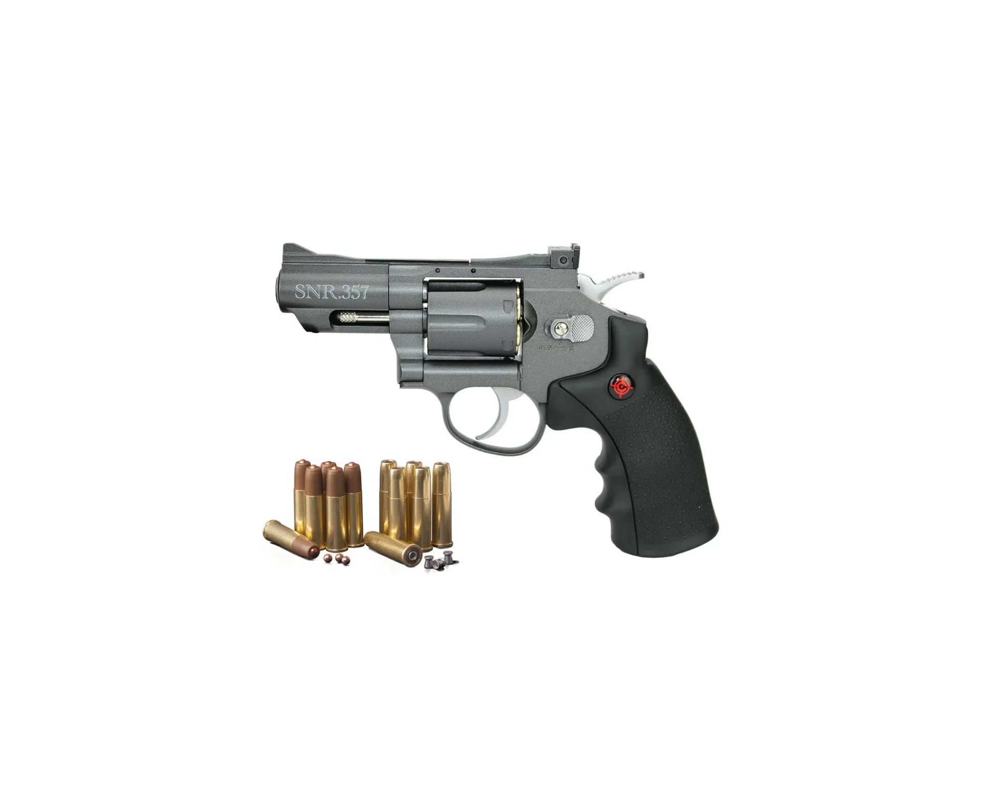 Revolver Co2 Full Metal 2" Cano Snr357 Cal 4,5mm Crosman + Munição + Co2 + Alvos