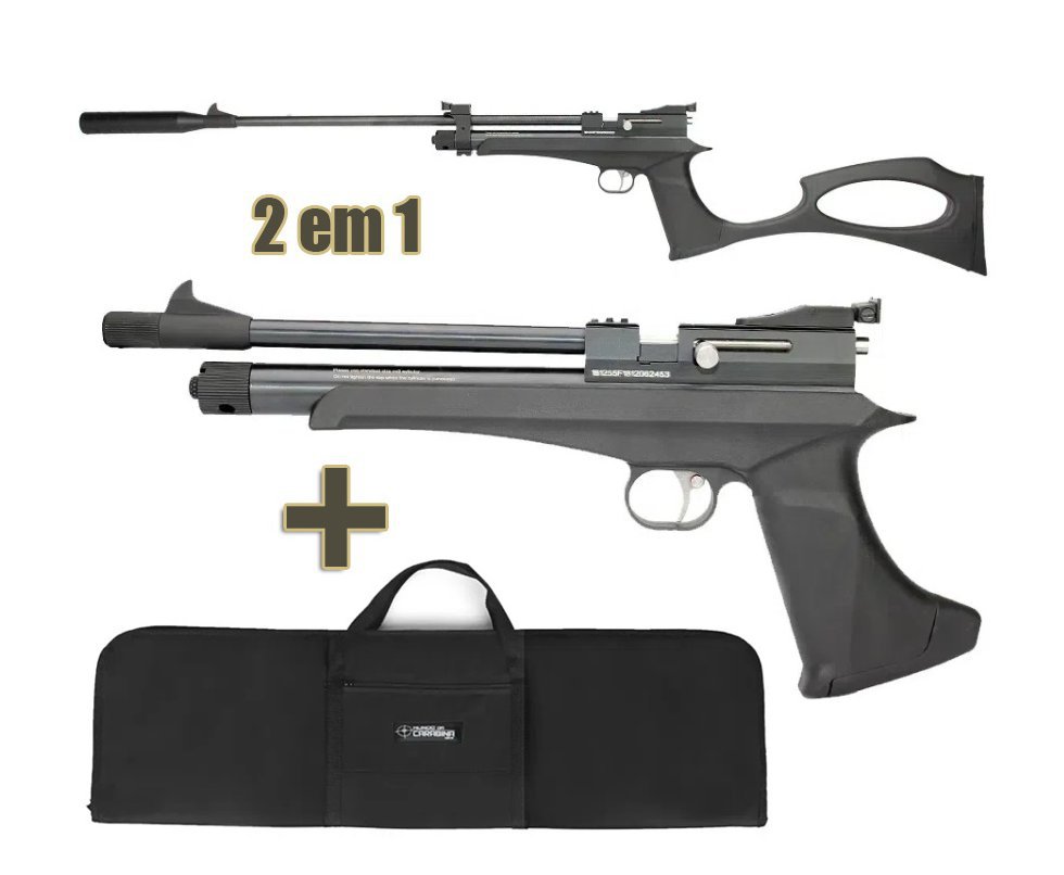 Carabina De Pressão Co2 Cp2 Hibrida Artemis 5,5mm + Capa