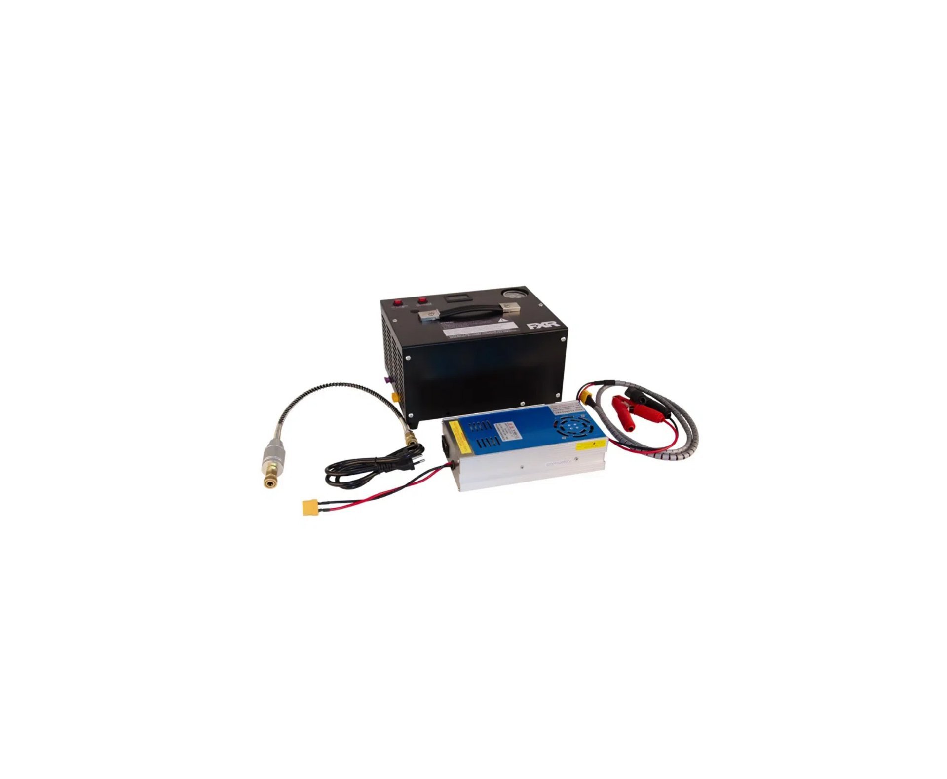 Carabina de Pressão PCP Kral Puncher BIGMAX X Black 7.62mm - Kral Arms + Compressor Portátil