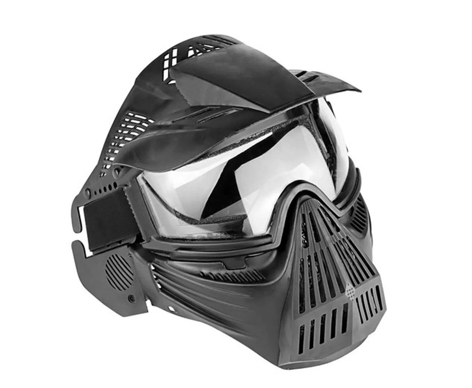 Máscara proteção airsoft Speed Preta - Rossi