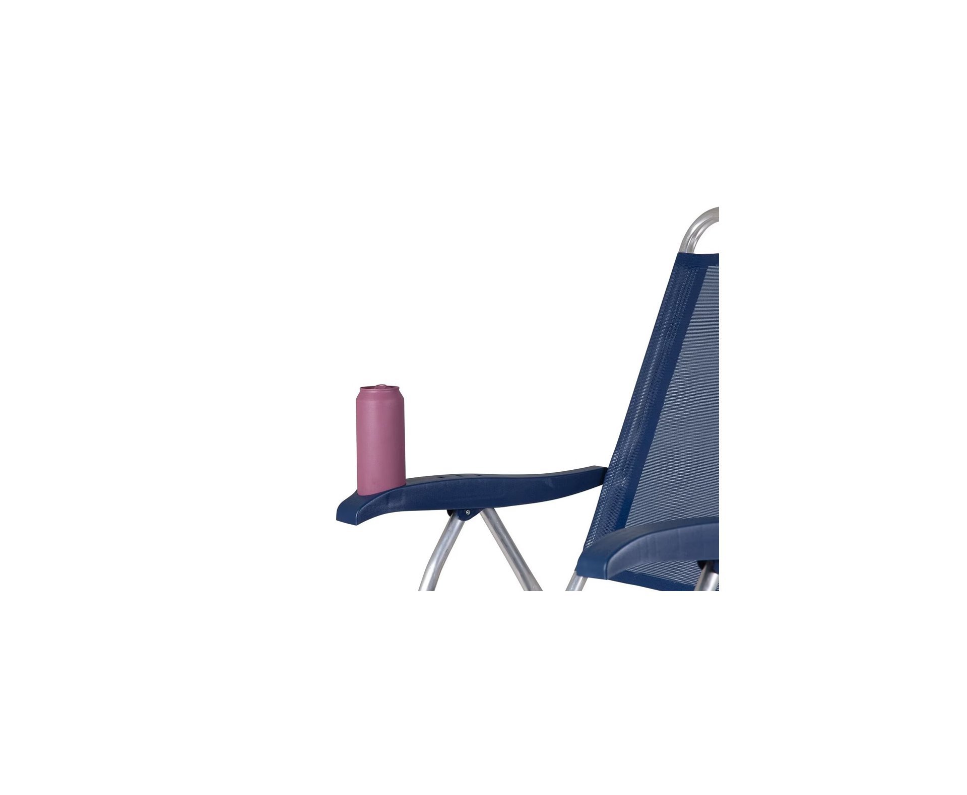 Cadeira Reclinável Mor Boreal de Alumínio, Azul Marinho