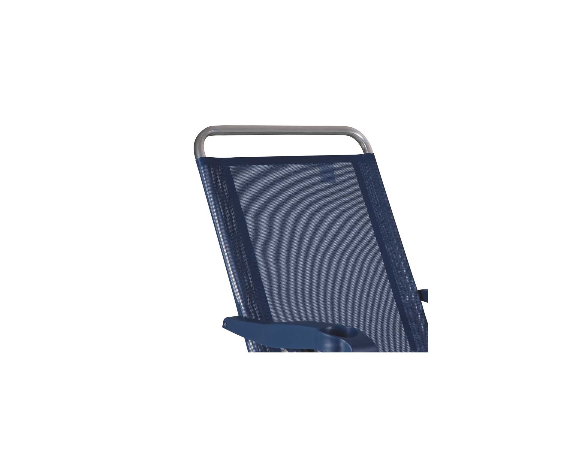 Cadeira Reclinável Mor Boreal de Alumínio, Azul Marinho
