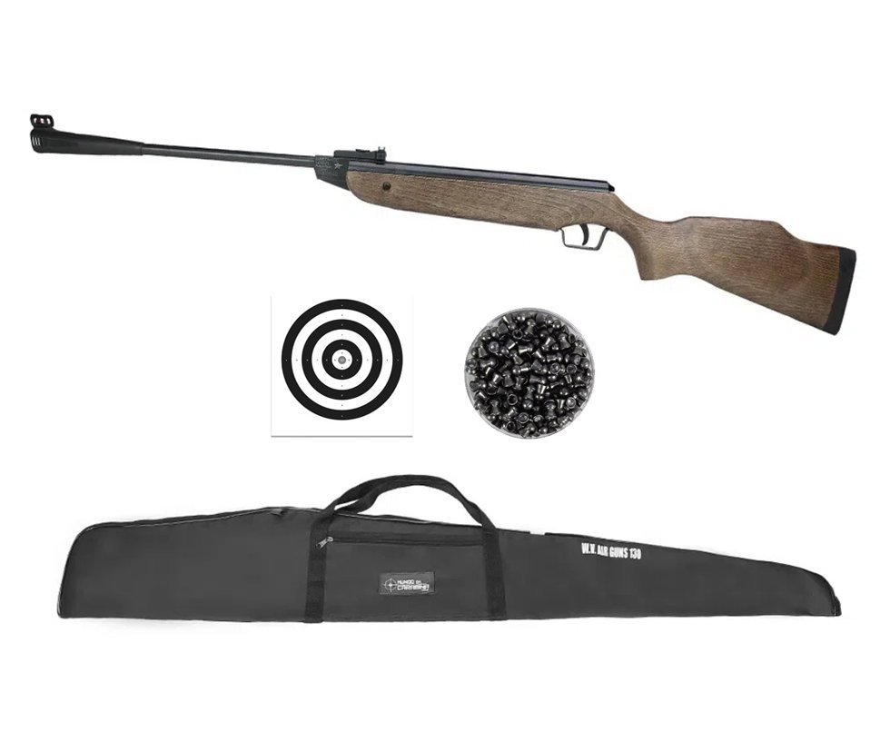 Carabina De Pressão Cometa 220 - Calibre 5,5 mm + Capa + Chumbinho + Alvos