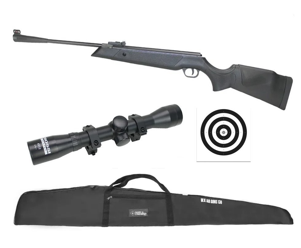 Carabina De Pressão Cometa 220 Galaxy Calibre 5,5 mm + Capa + Luneta 4x32