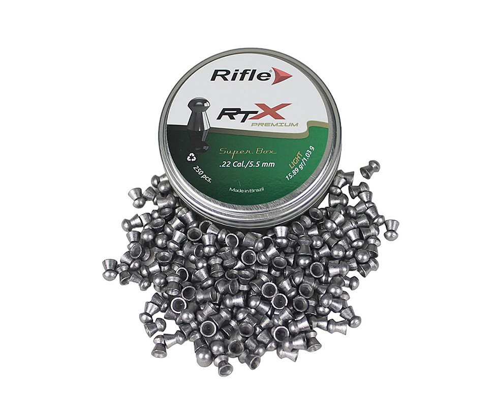 Chumbinho RTX Rifle Premium Light 5.5 com 250un - precisão