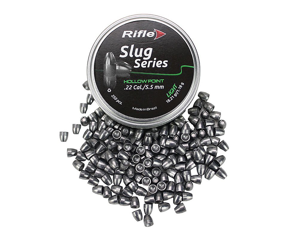 Chumbinho 5,5mm Rifle Slug Hollow Point Light - 250 un