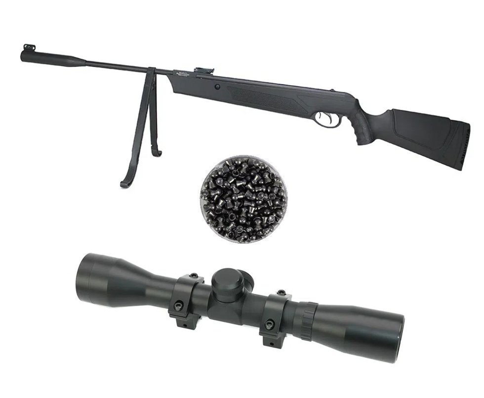 Carabina de Pressão EKOL Ultimate Nitro 4.5mm + Luneta 4x32 + Chumbinho