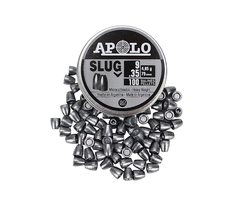 Chumbinho Premium Slug 9,0mm 100un Alto poder parada - Apolo