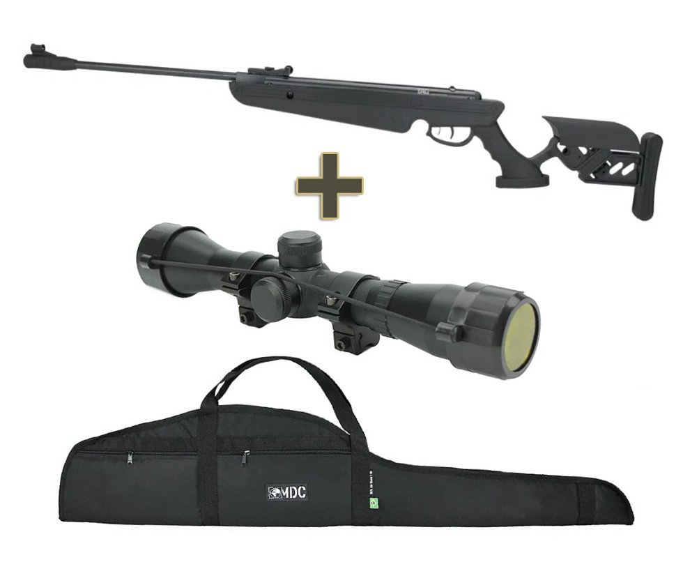 Carabina de Pressão TG-1 Match Gas Ram Nitro 4,5mm - TAG + Luneta 4x32 + Capa