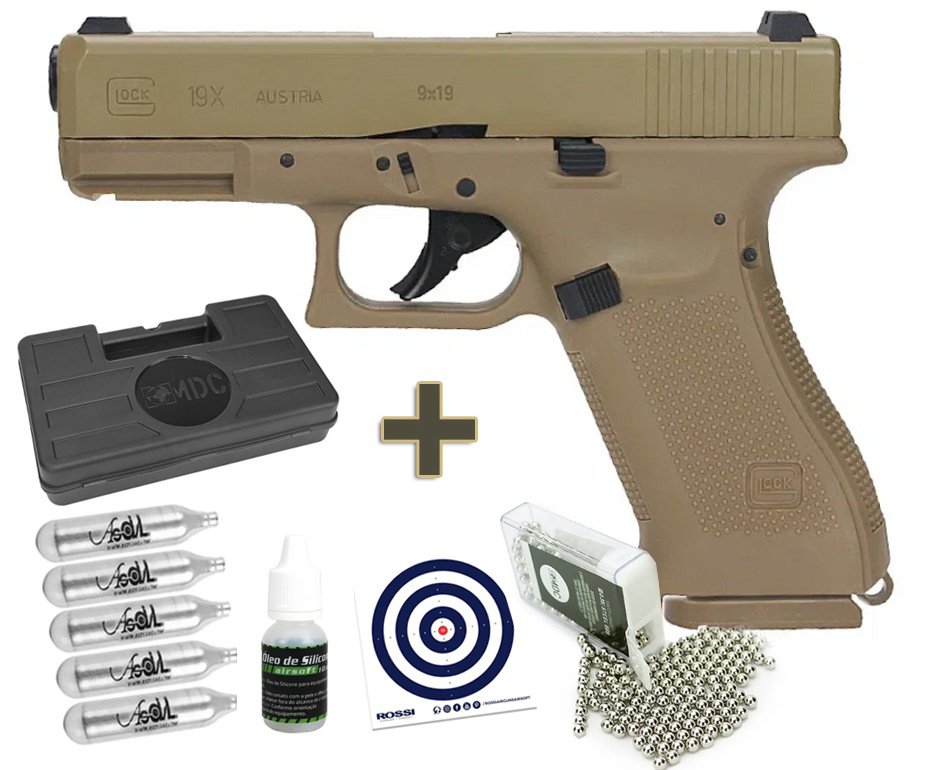 Pistola Umarex Aire Comprimido Glock 17 Lock Co2 4,5 Mm+ Box