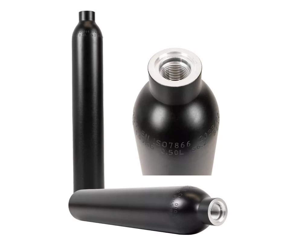 Cilindro Garrafa para Carabina PCP 500CC 300 Bar Aluminio - Rossi