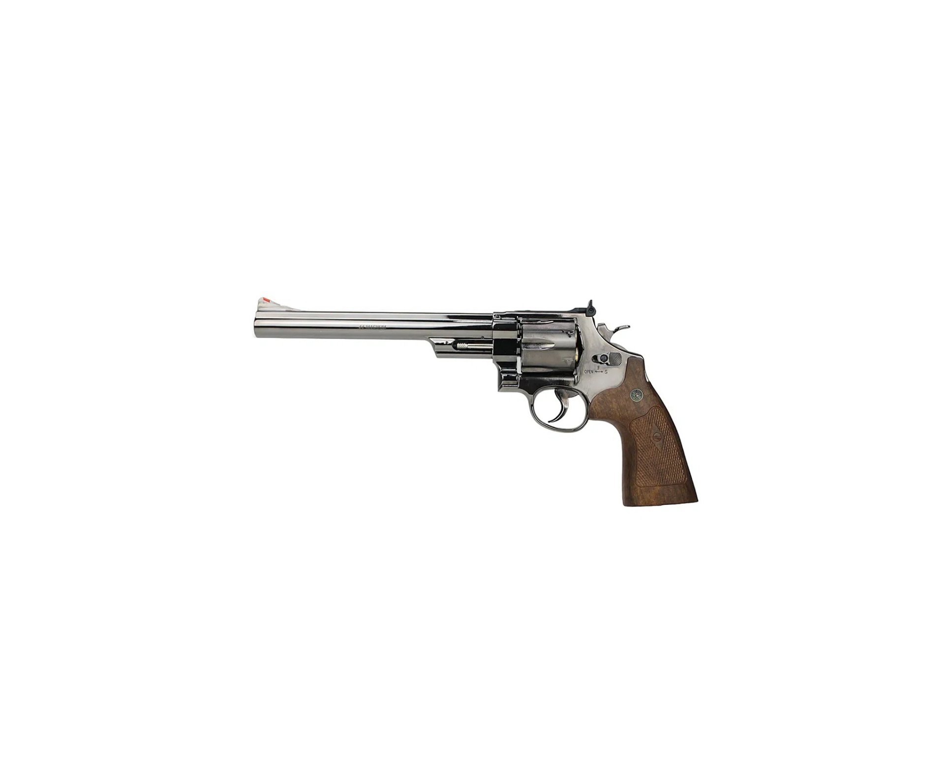 Revolver de Pressão CO2 Smith & Wesson 8" 44 Magnum M29 4,5 Full Metal Licenciado + Co2 + Esfera de aço