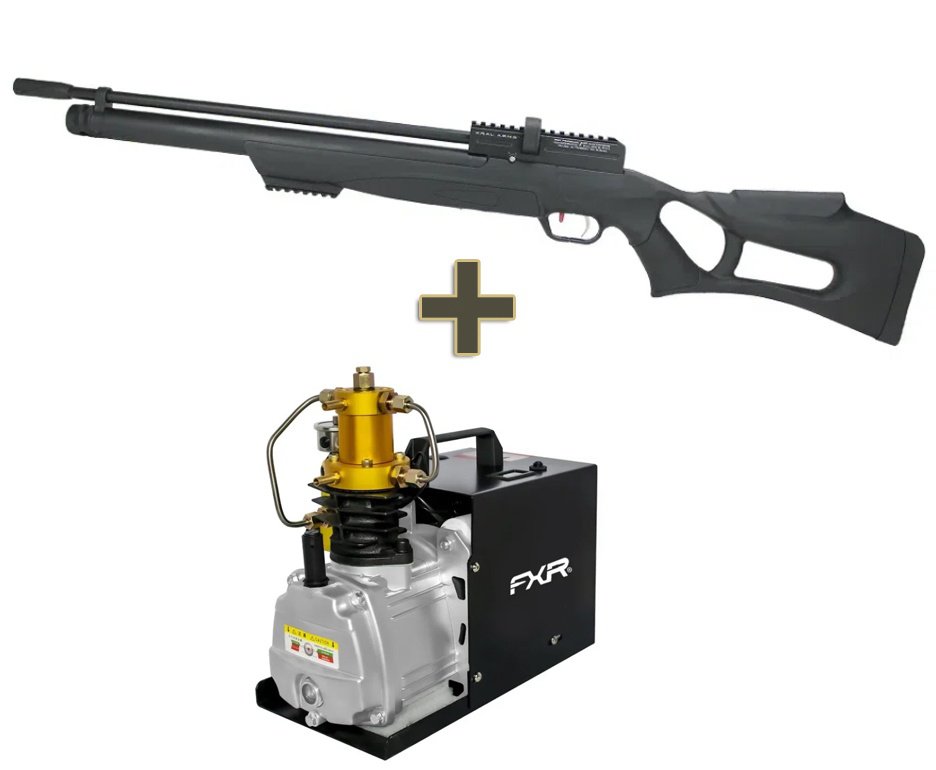 Carabina de Pressão PCP Kral Puncher Nish Sinthetic 5,5mm + Compressor