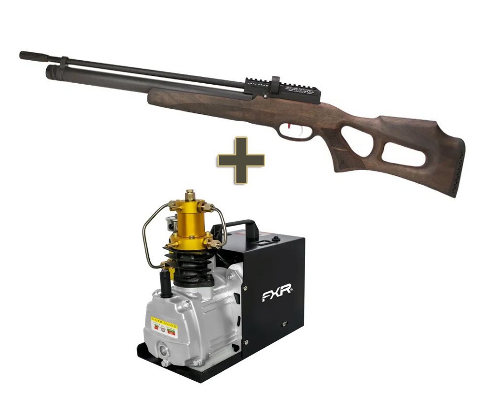 Carabina de Pressão PCP Kral Puncher Nish W 5.5mm - FXR + Compressor