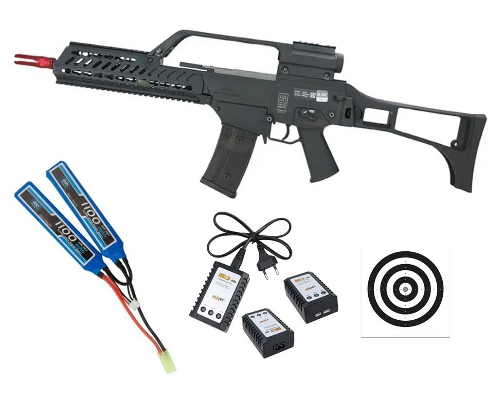 Rifle de Airsoft AEG G36 KEYMOD SA-G10 EDGE G-Series Blowback- Specna Arms + Bateria lipo 7.4 + Carregador