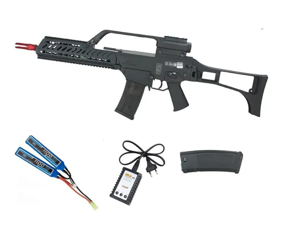 Rifle de Airsoft AEG G36 KEYMOD SA-G10 EDGE G-Series Blowback- Specna Arms + Bateria lipo 7.4 + Carregador