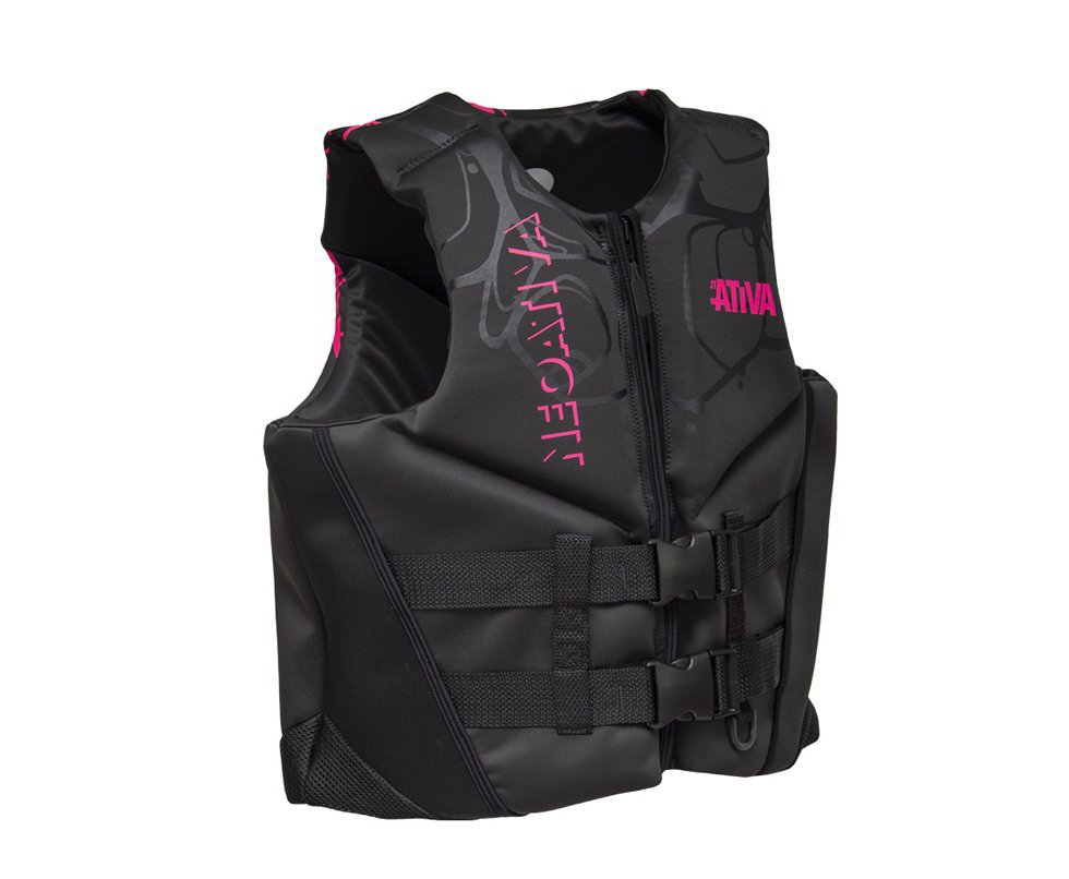 Colete Nautico Salva Vidas Homologado Ativa Neoativa Aqua Rosa