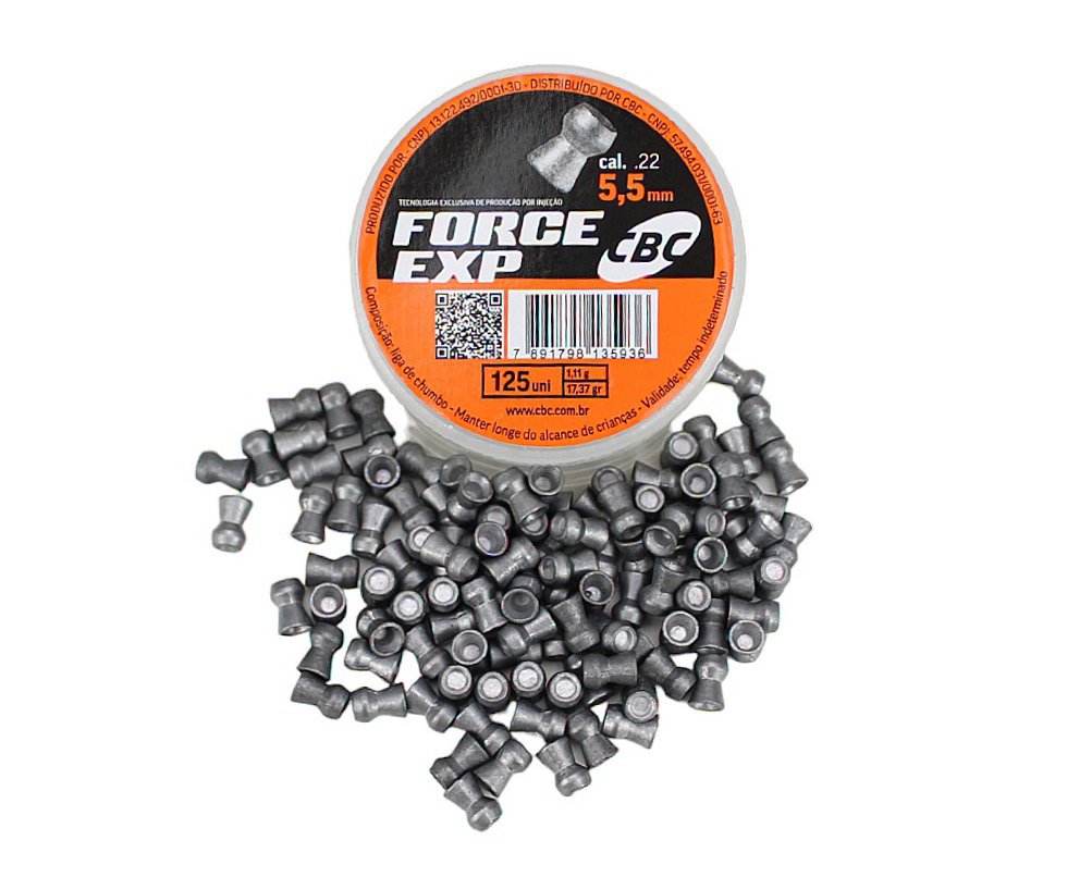 Chumbinho Force EXP 5,5mm 125 un - CBC