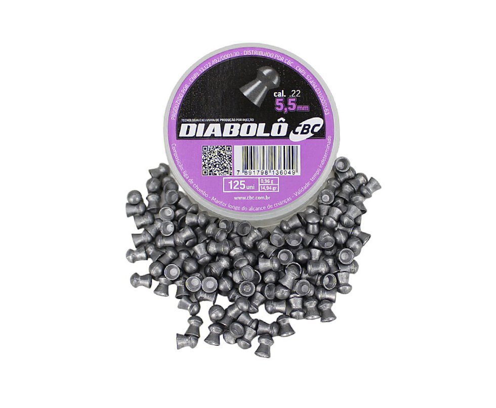 Chumbinho Diabolo 5,5 mm c/125 und - CBC