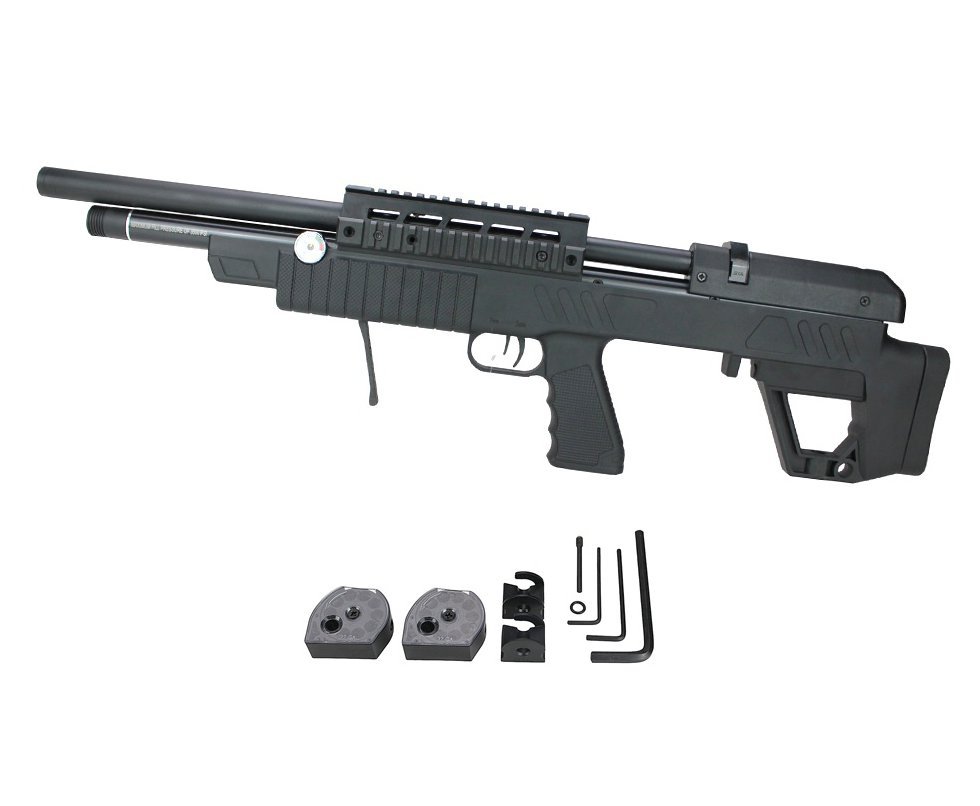 Carabina de Pressão PCP Beeman 13625 VR Bull PUP 5.5mm com Válvula Reguladora