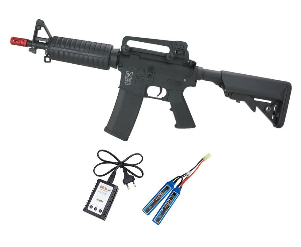 Rifle de Airsoft AEG M4 Carbine SA-C02 Black Core - Specna Arms + Bateria + Carregador