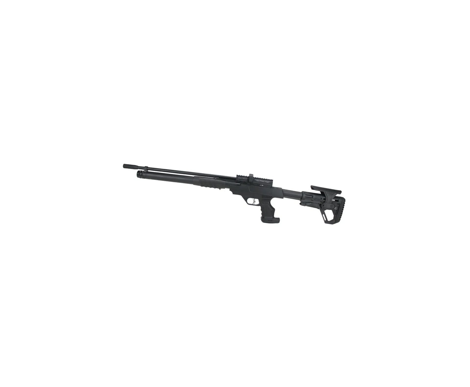 Carabina de Pressão PCP Puncher Rambo S. Black 5.5mm - Kral Arms + Bomba + Luneta 4-16x50 + Mount 22