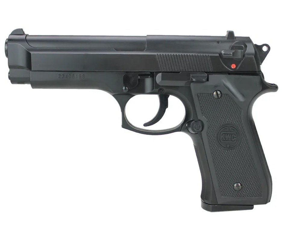 Pistola de Pressão Spring M92 6mm - KWC + Munição + Case + Alvos