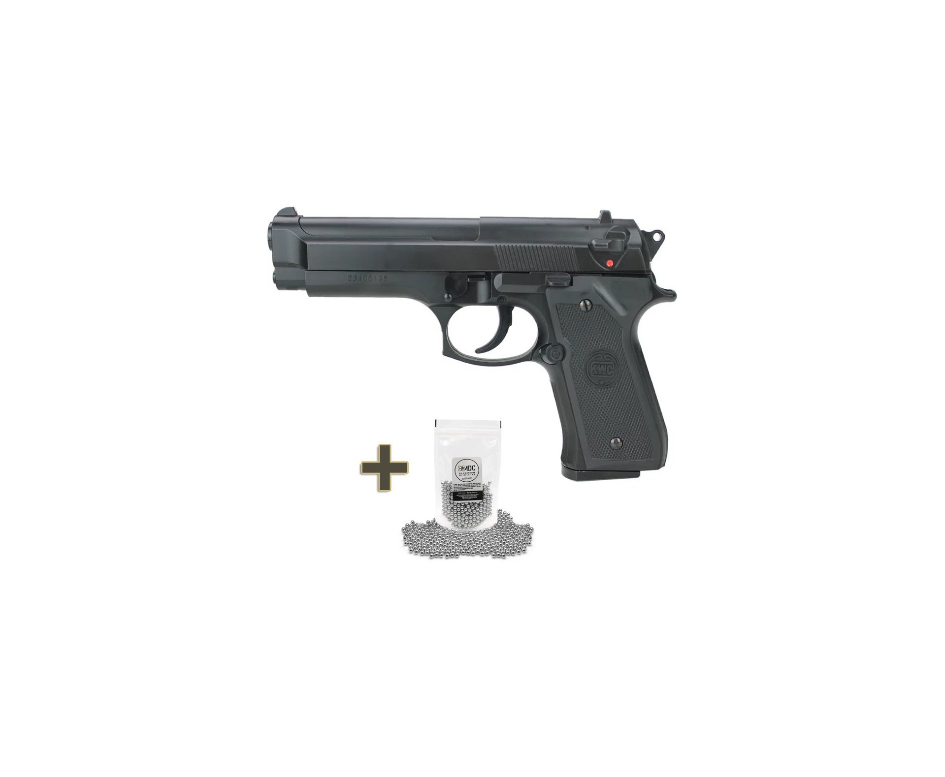 Pistola de Pressão Spring M92 6mm - KWC + Esferas de aluminio