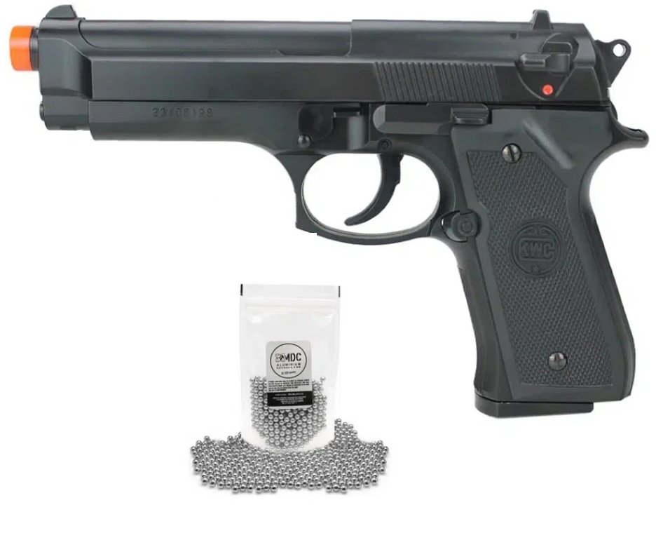 Pistola de Pressão Spring M92 6mm - KWC + Esferas de aluminio