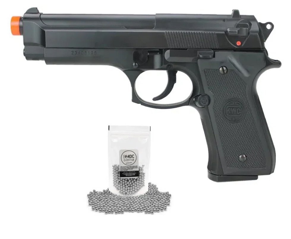 Pistola de Pressão Spring M92 6mm - KWC + Esferas de aluminio