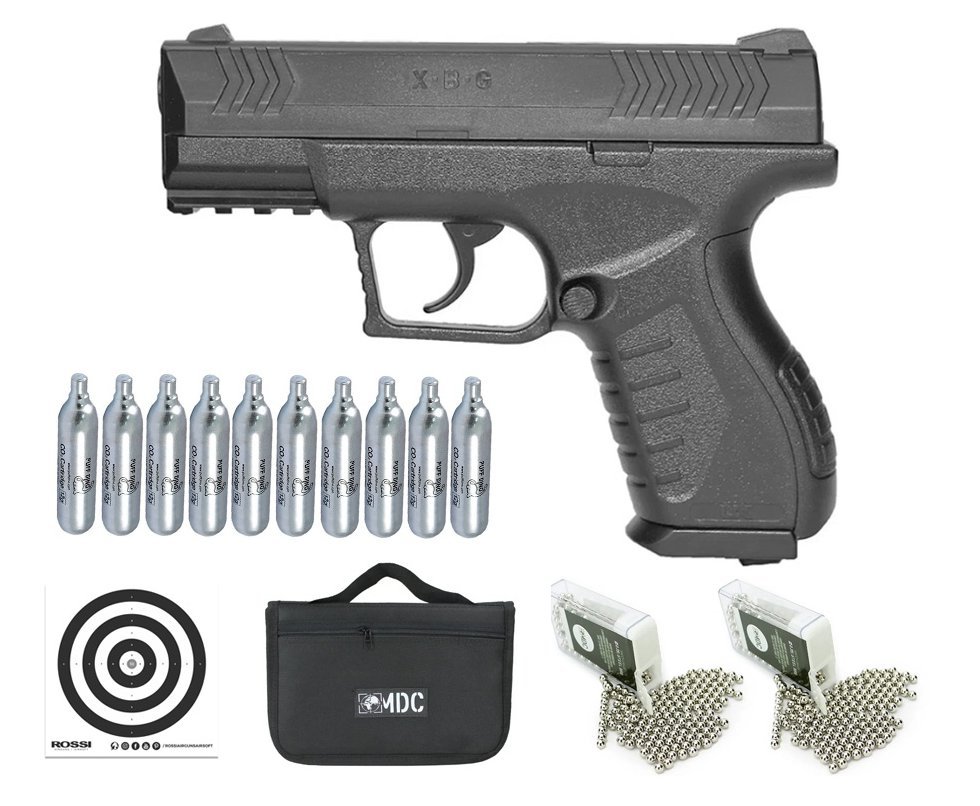Pistola De Pressão Co2 Ux XBG 4,5mm Umarex + Capa + Co2 + Esferas de aço + Oleo de Silicone + Alvos